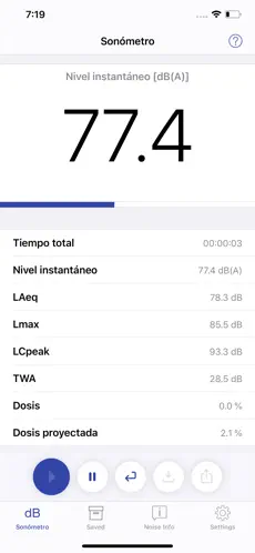 Imágen 1 NIOSH Sound Level Meter iphone