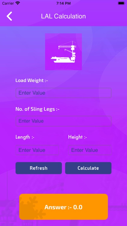 LAL - Length Angle Load Cal