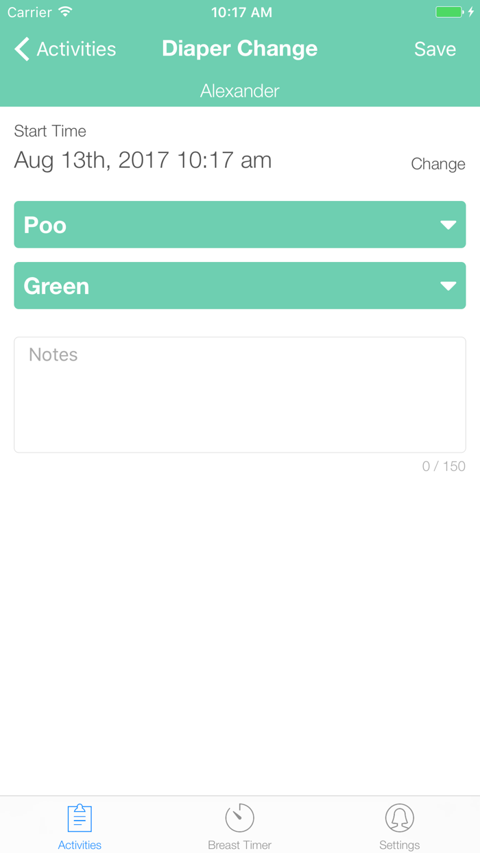 BoobieTime Breast Feeding App