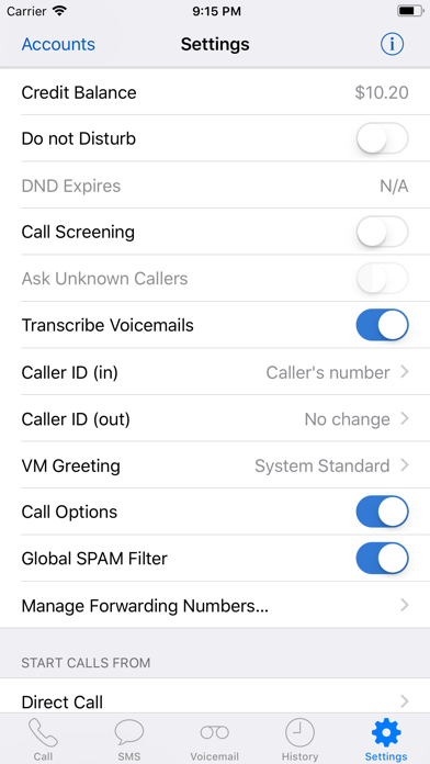 GV Connect - Call & SMS client for Google Voice Screenshot 5