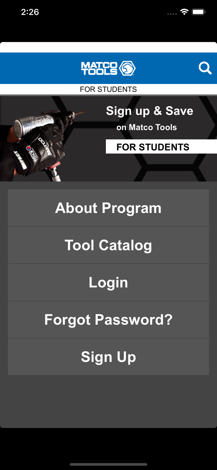 Matco Tools for Students