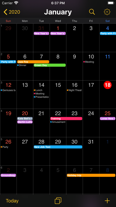 Seamless Calendar screenshot 2