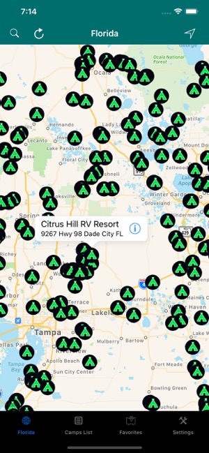 Florida – Campgrounds & RV's
