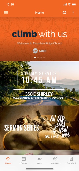 Mountain Ridge Church App