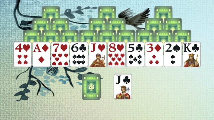 Pyramid Solitaire for iPhone.