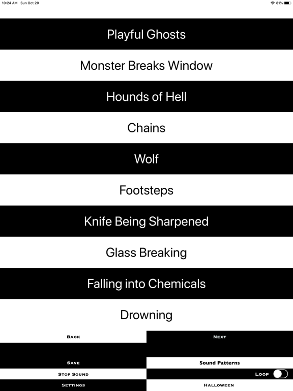 Halloween Sound Effects Buuton screenshot 2