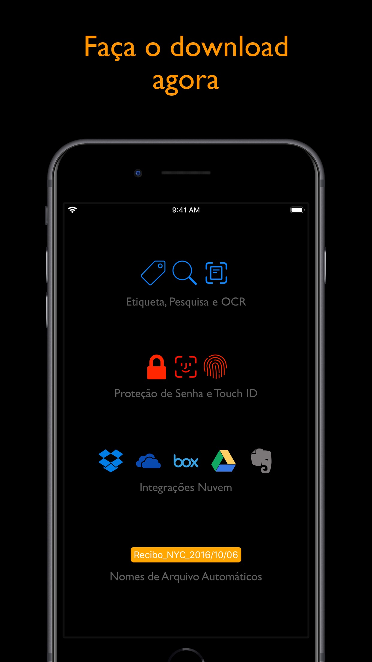 Screenshot do app JotNot Pro Scanner