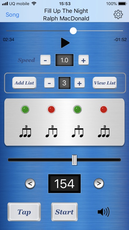 Metronome with Music Player