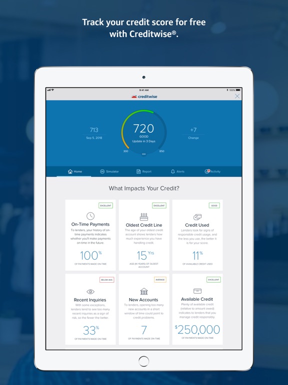 iPad Image of Capital One Mobile