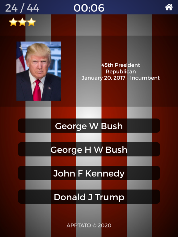 Screenshot #4 pour Quiz des Présidents US (Full)