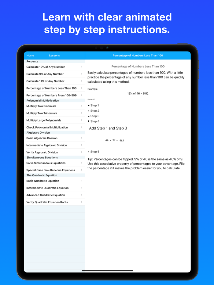 Mathemagics Algebra Practice