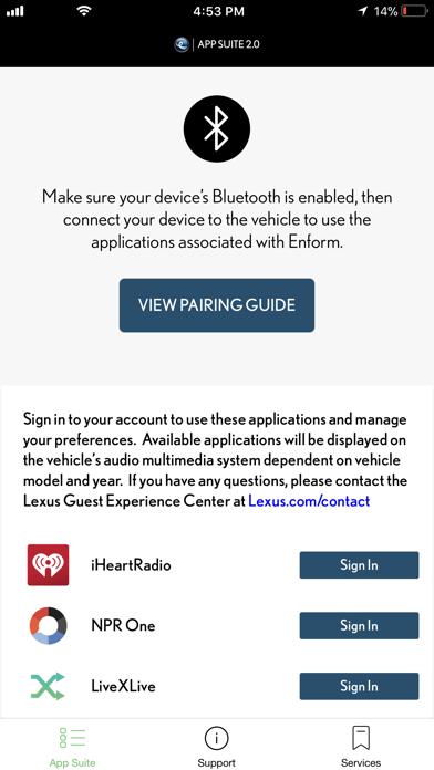 Lexus Enform App Suite 2.0 screenshot 2