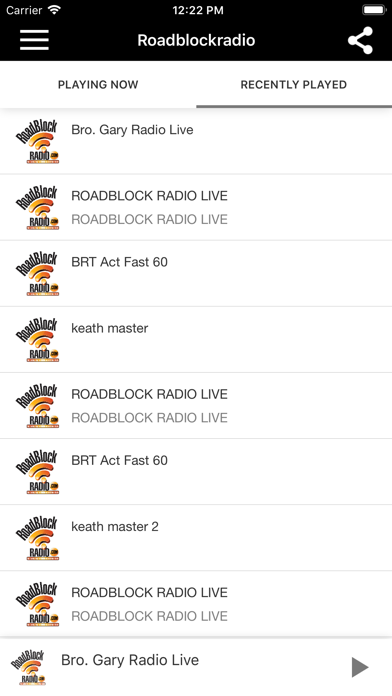 Roadblockradio screenshot 2