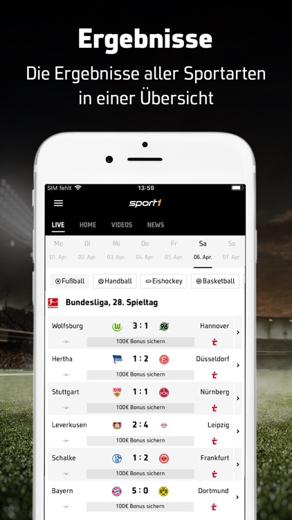 SPORT1: Sport & Fußball News screenshot-0