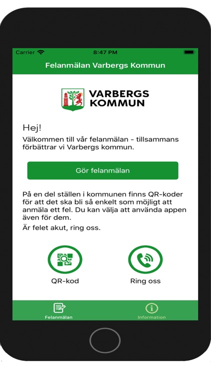 Felanmälan Varbergs Kommun