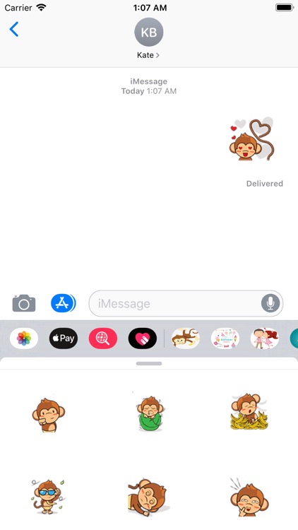 Cute Baby Monkey Stickers