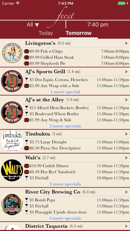 Feest - Food, Drinks, & Events