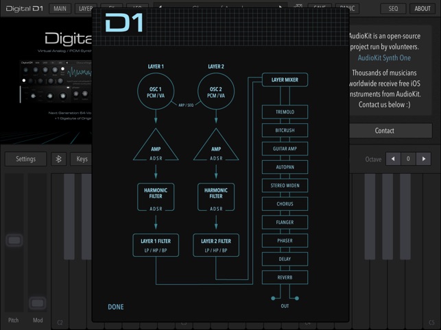 AudioKit Digital D1 Synth + AU(圖3)-速報App