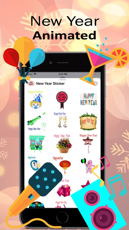 New year Animated Sticker 2020