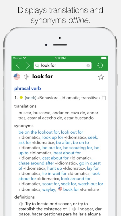 English Spanish Dictionary G. screenshot-0