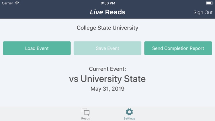 Live Reads