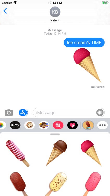 Cocoa Ice Cream Stickers