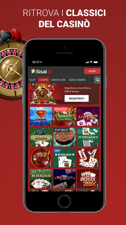 App sisal casino e slot