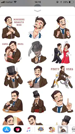 Game screenshot Gentleman Style Funny Stickers apk