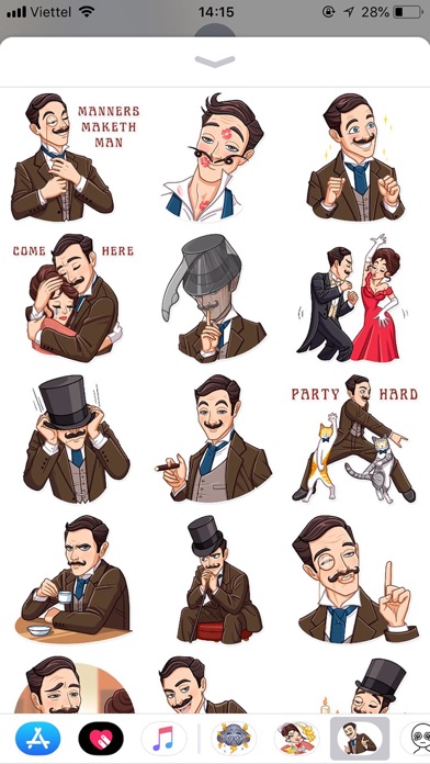 How to cancel & delete Gentleman Style Funny Stickers from iphone & ipad 2