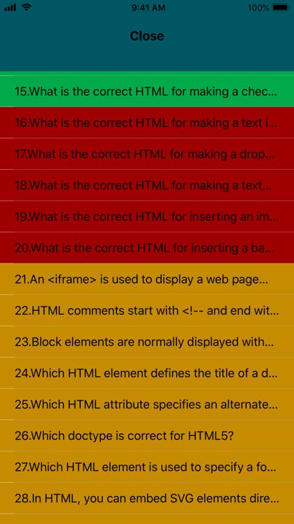 HTML QUIZ & MCQ screenshot-6