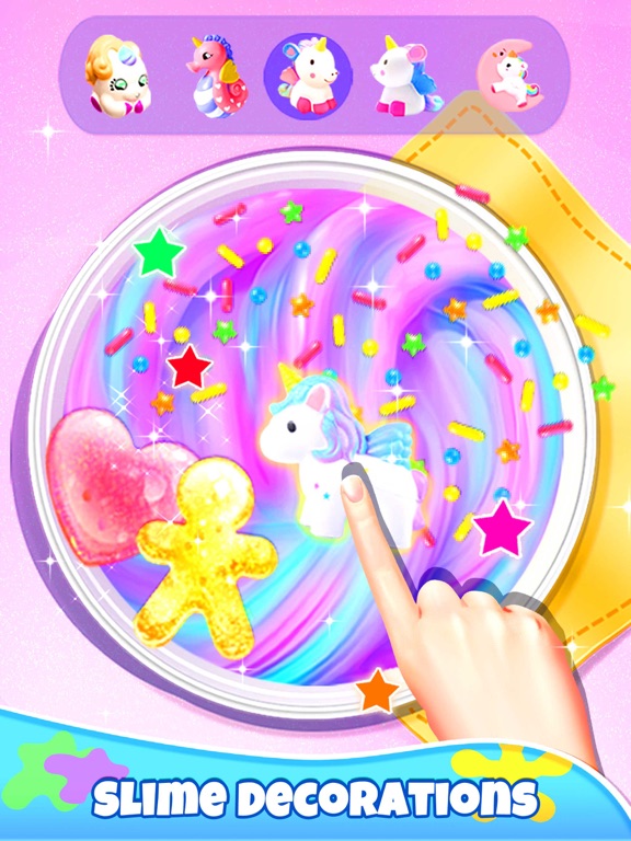 Girl Games: Unicorn Slime iPad app afbeelding 4