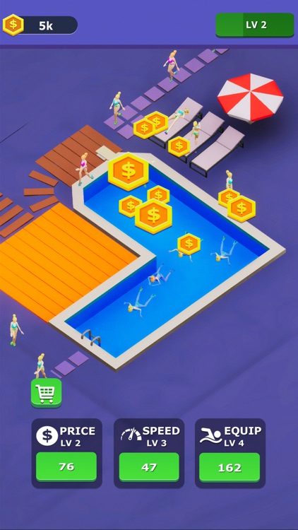 Idle Swimming Pool screenshot-3