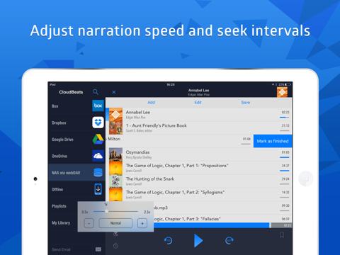 Скриншот из Cloudbeats audiobooks offline