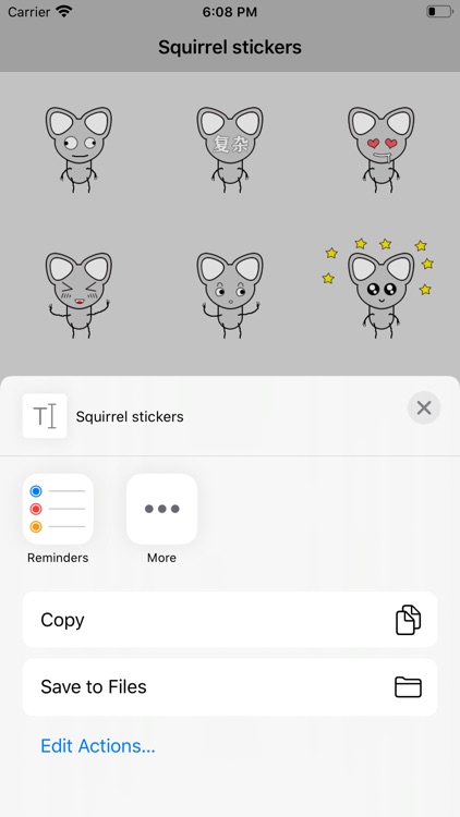 Squirrenl stickers screenshot-3