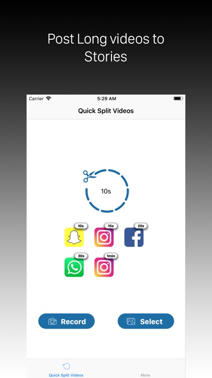 Quick Split Videos for Stories