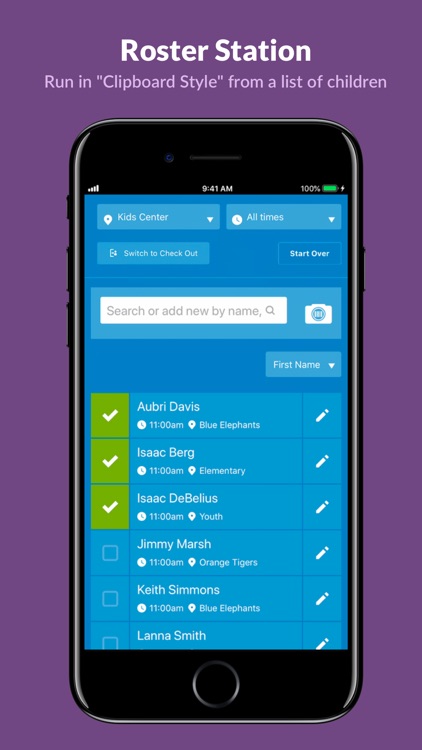 Planning Center Check-Ins