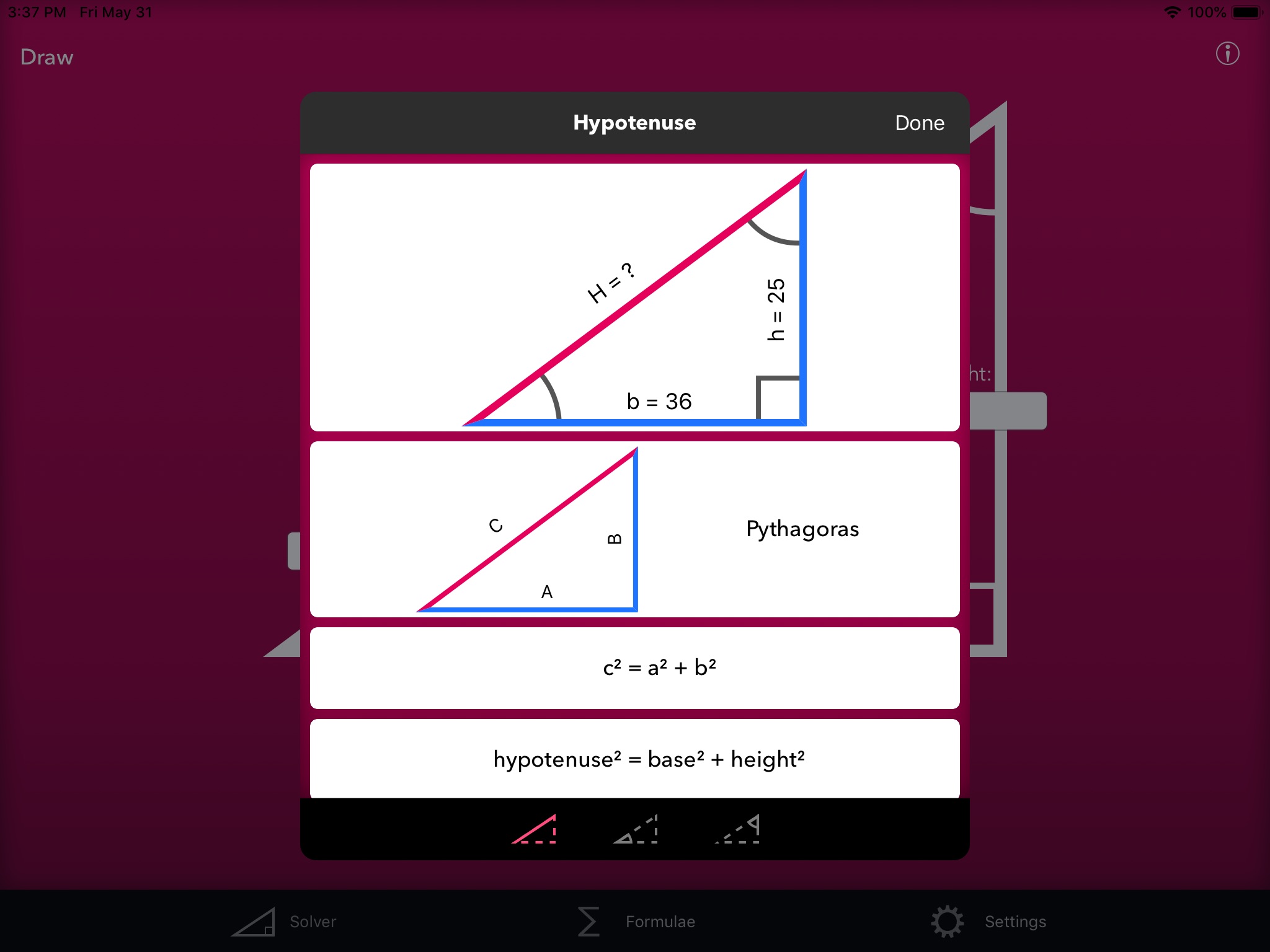 Trigonometry Help Lite screenshot 3