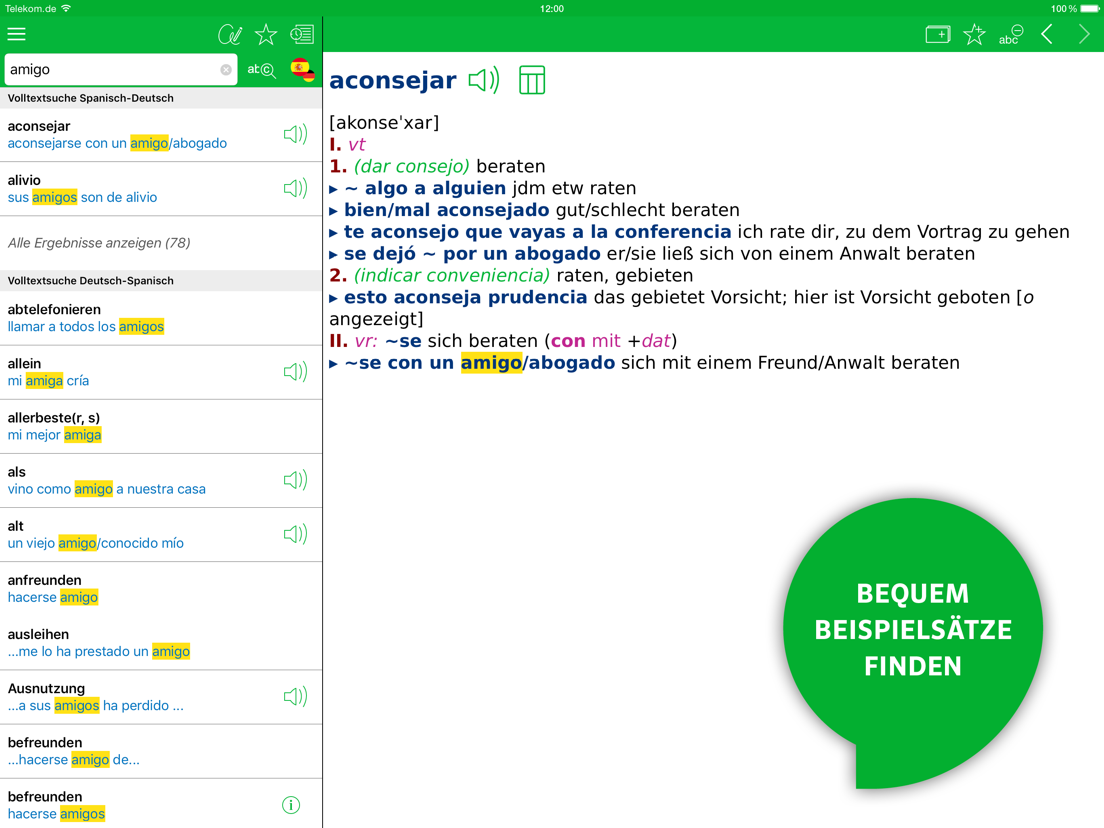 Worterbuch Spanisch App Voor Iphone Ipad En Ipod Touch Appwereld