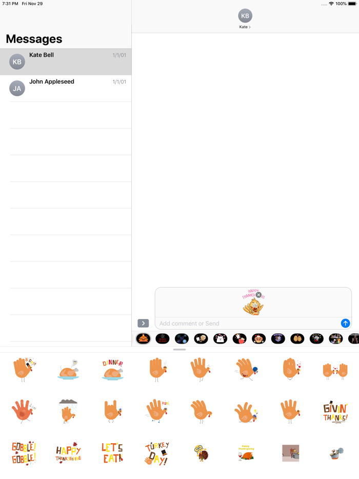 Happy Turkey Day Stickers