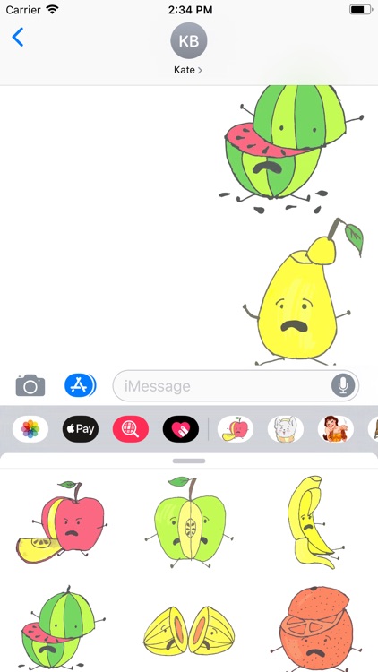 Cut Fruits Sticker Pack