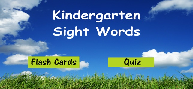 Kindergarten Sight Words