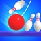Cut the string to knock over pins