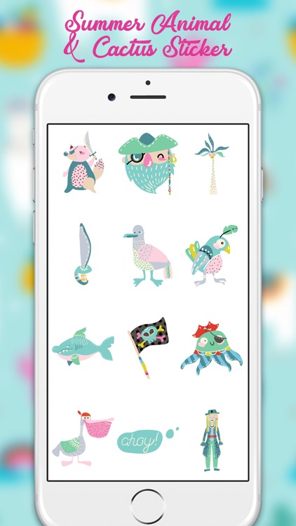 Birds & Cactus Stickers