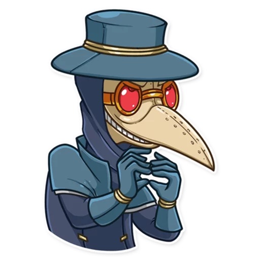 Plague Doctor Sticker Pack