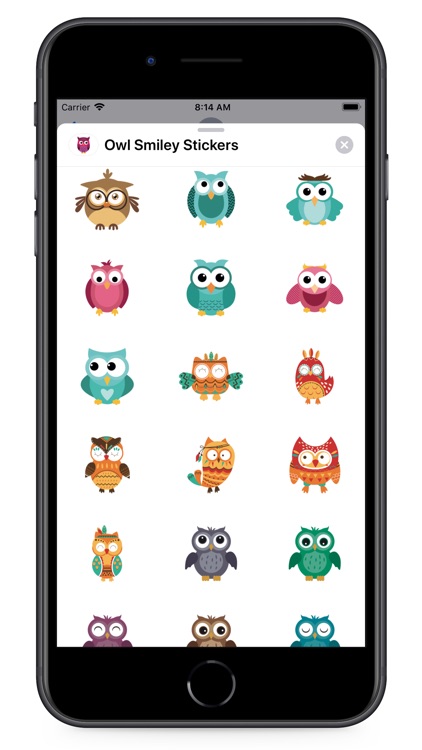 Owl Smiley Stickers screenshot-3