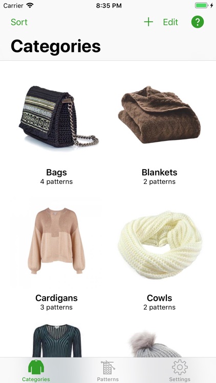Knitting Patterns Full