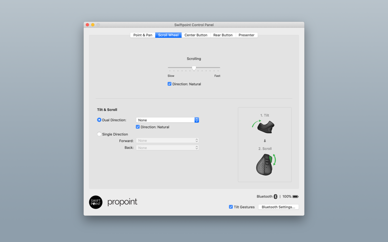 Swiftpoint Control Panel screenshot 2