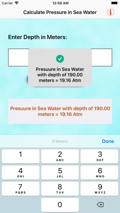 Calculate Pressure In Water screenshot-3