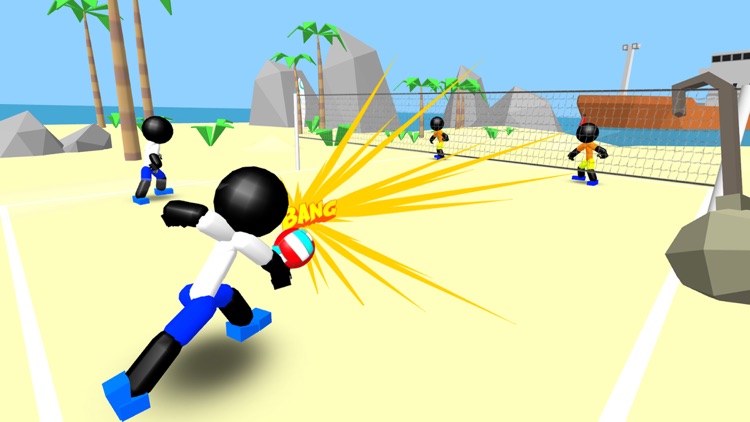 Stickman Beach Volleyball