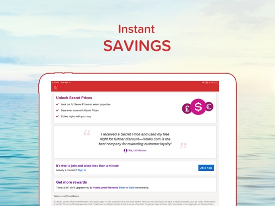 Hotels.com - Hotel booking and last minute hotel deals screenshot